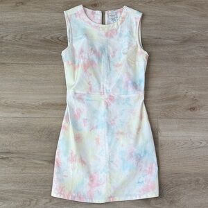 French Connection Pastel Tie-Dye Mini Dress